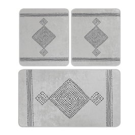 Mijölnir Juego de alfombrillas de baño Tatiana de 3 piezas Multicolor